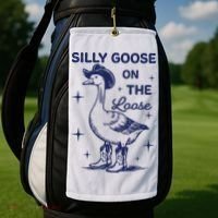 Silly Goose On The Loose Silly Goose Farm Golf Towel thumb 2