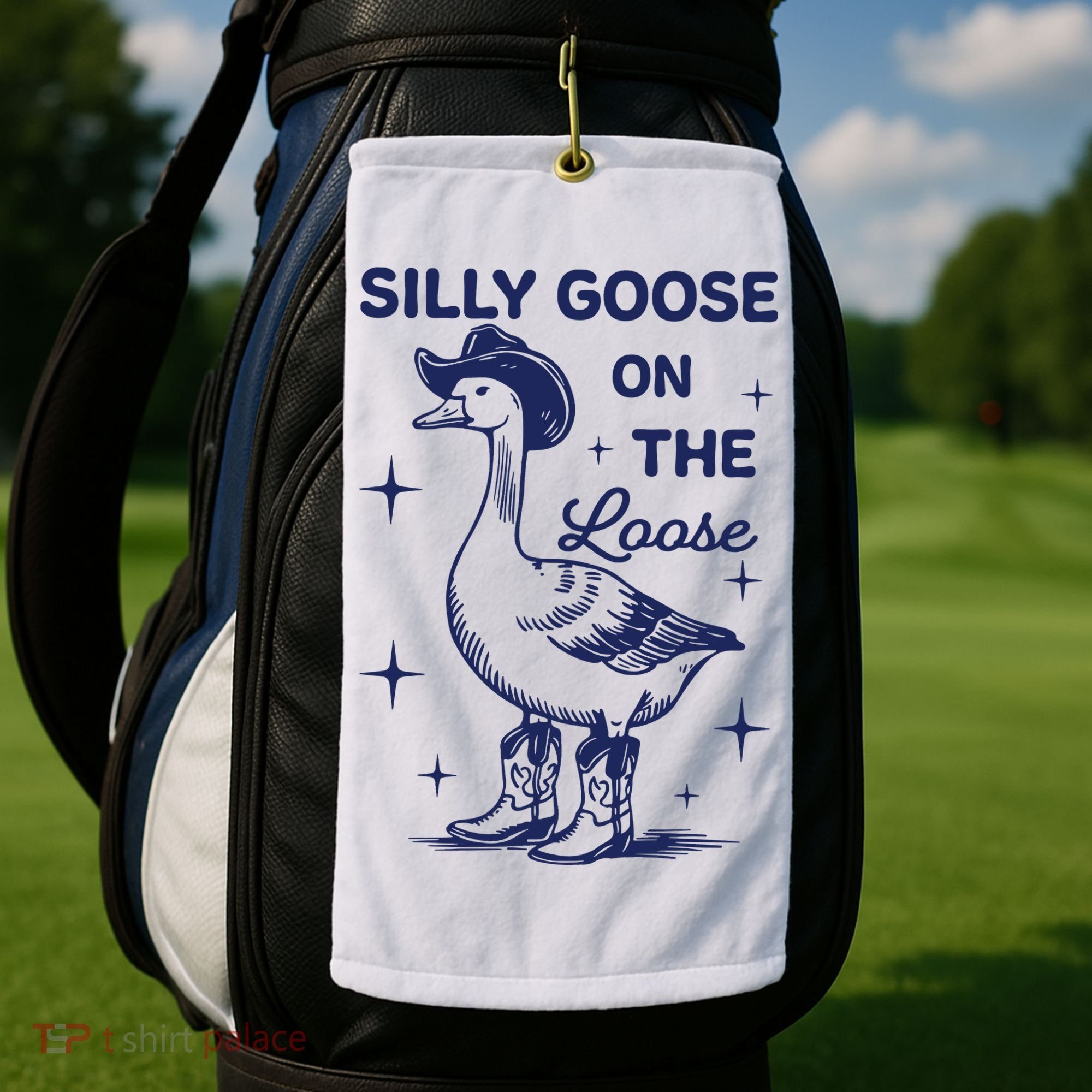 Silly Goose On The Loose Silly Goose Farm Golf Towel