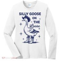 Silly Goose On The Loose Silly Goose Farm Women's Long Sleeve Shirt thumb 0