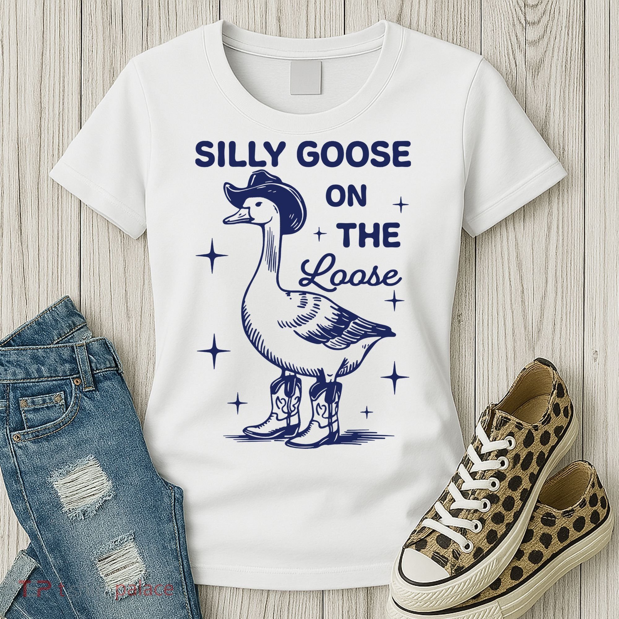 Silly Goose On The Loose Silly Goose Farm Women's T-Shirt