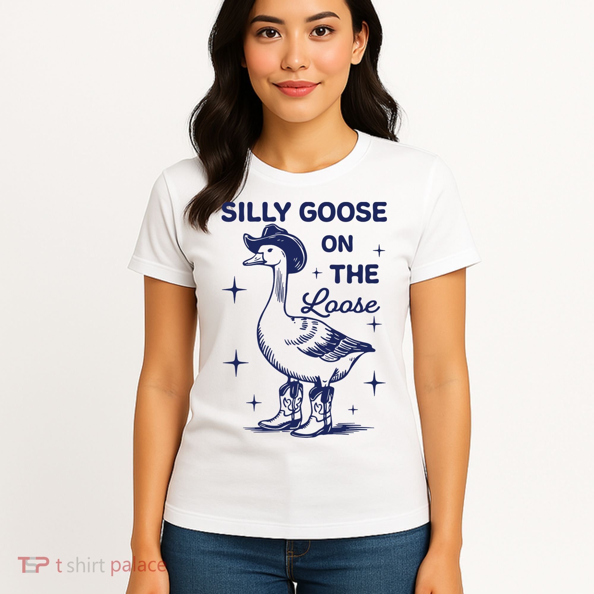 Silly Goose On The Loose Silly Goose Farm Women's T-Shirt