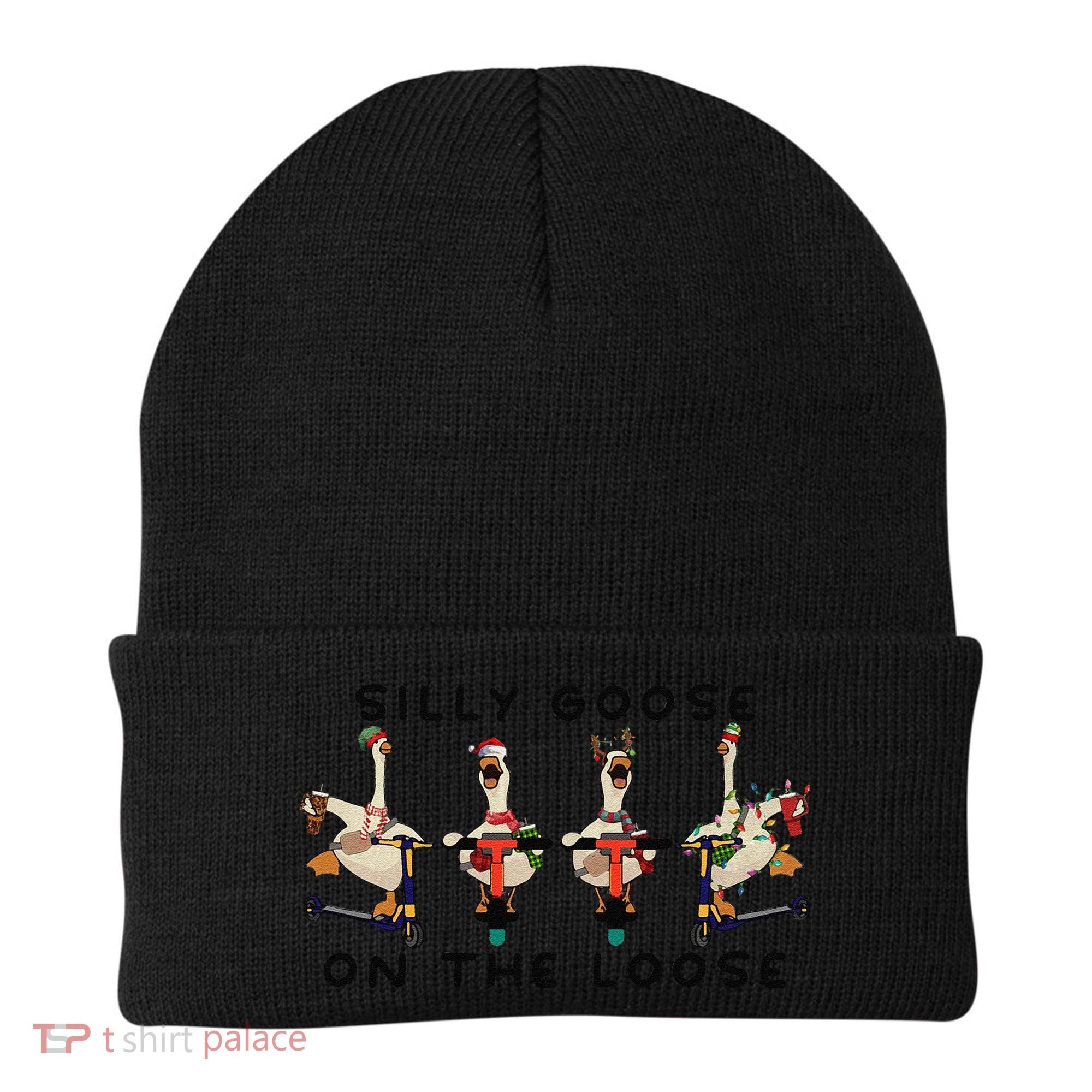 Silly Goose On The Loose Christmas Silly Goose University Funny Goose Beanie