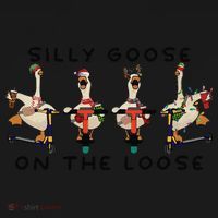 Silly Goose On The Loose Christmas Silly Goose University Funny Goose Women's Hoodie thumb 2