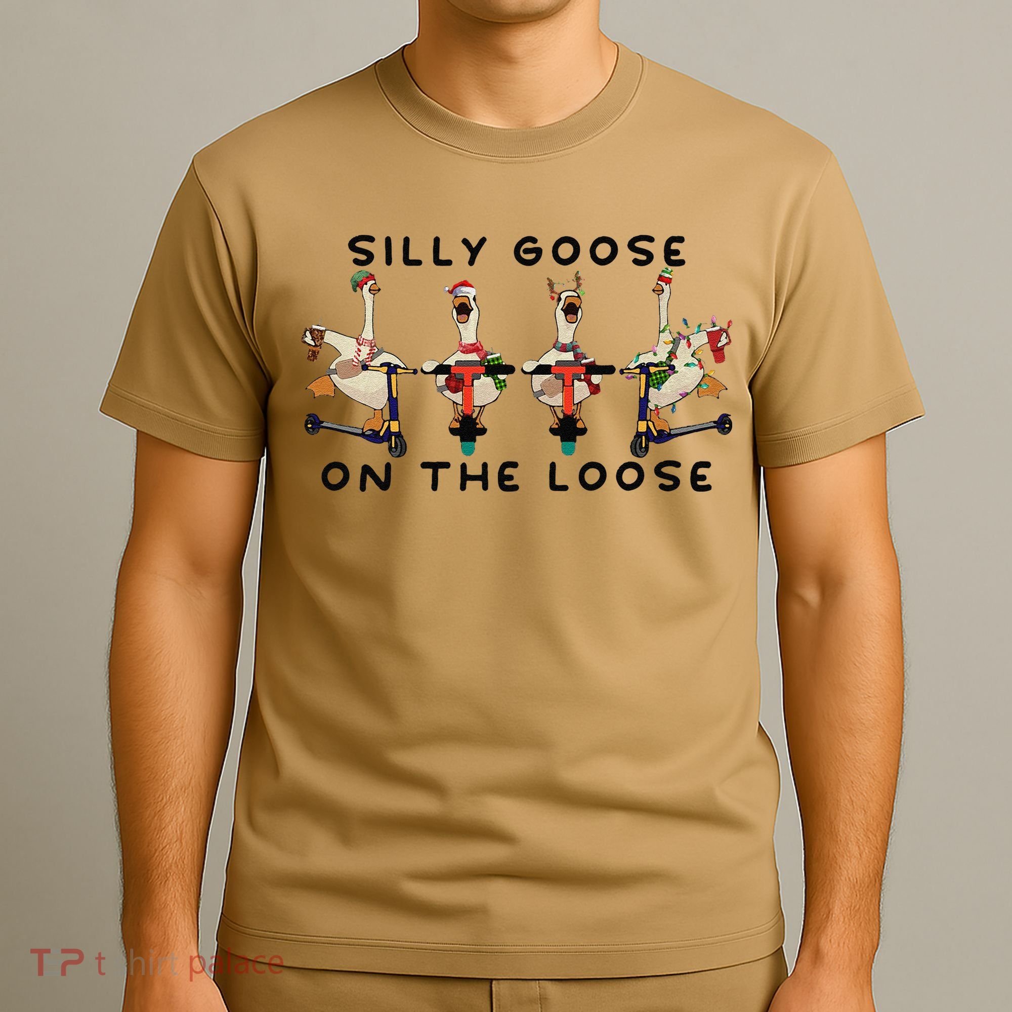 Silly Goose On The Loose Christmas Silly Goose University Funny Goose T-Shirt