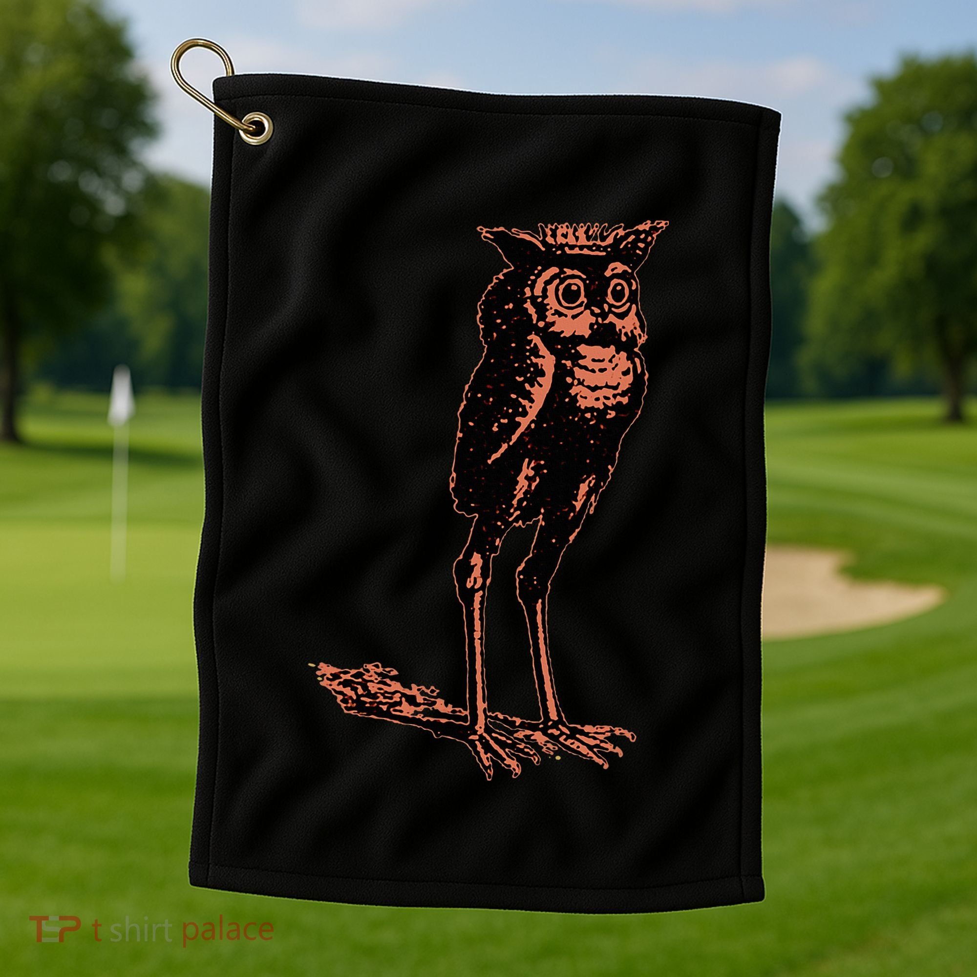 Stolas Goetic Owl Demon Prince Golf Towel
