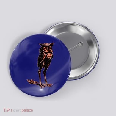 Stolas Goetic Owl Demon Prince Button