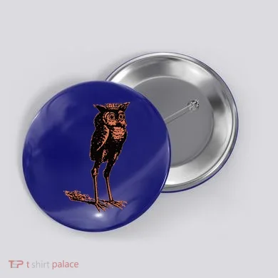 Stolas Goetic Owl Demon Prince Button