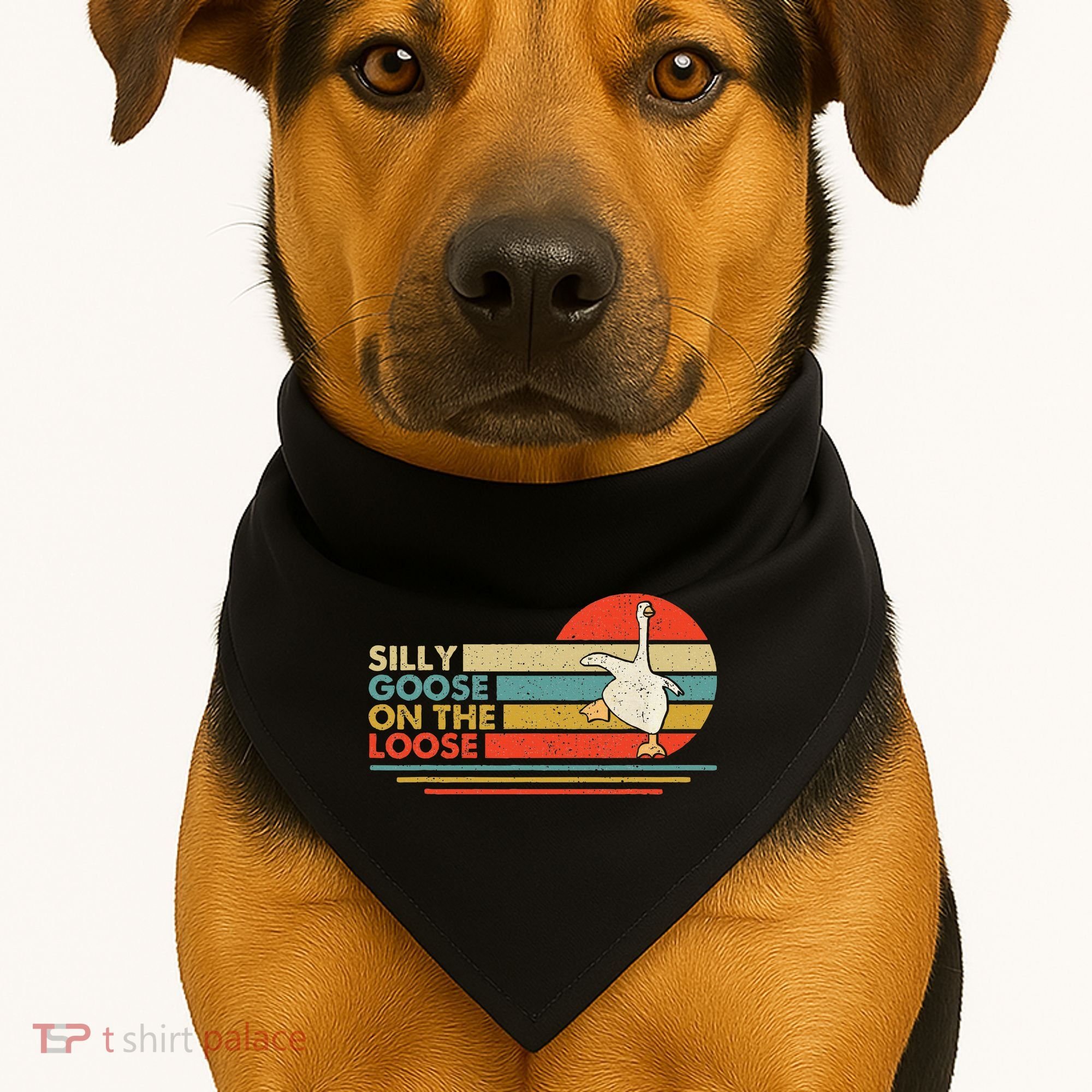 Silly Goose On The Loose Funny Silly Goose Honk University USA-Made Doggie Bandana