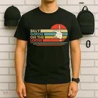 Silly Goose On The Loose Funny Silly Goose Honk University T-Shirt thumb 6