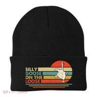 Silly Goose On The Loose Funny Silly Goose Honk University Beanie thumb 0