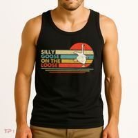 Silly Goose On The Loose Funny Silly Goose Honk University Tank Top thumb 3