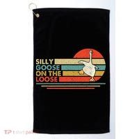 Silly Goose On The Loose Funny Silly Goose Honk University Golf Towel thumb 0