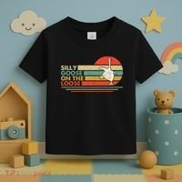Silly Goose On The Loose Funny Silly Goose Honk University Toddler T-Shirt thumb 3