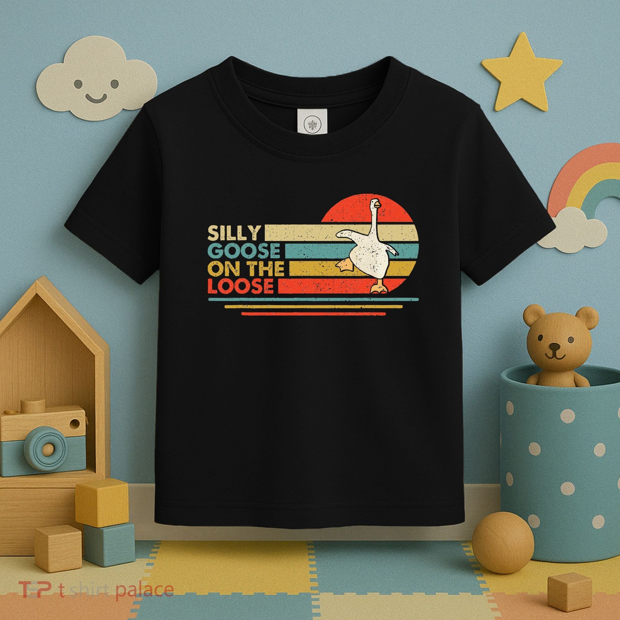 Silly Goose On The Loose Funny Silly Goose Honk University Toddler T-Shirt