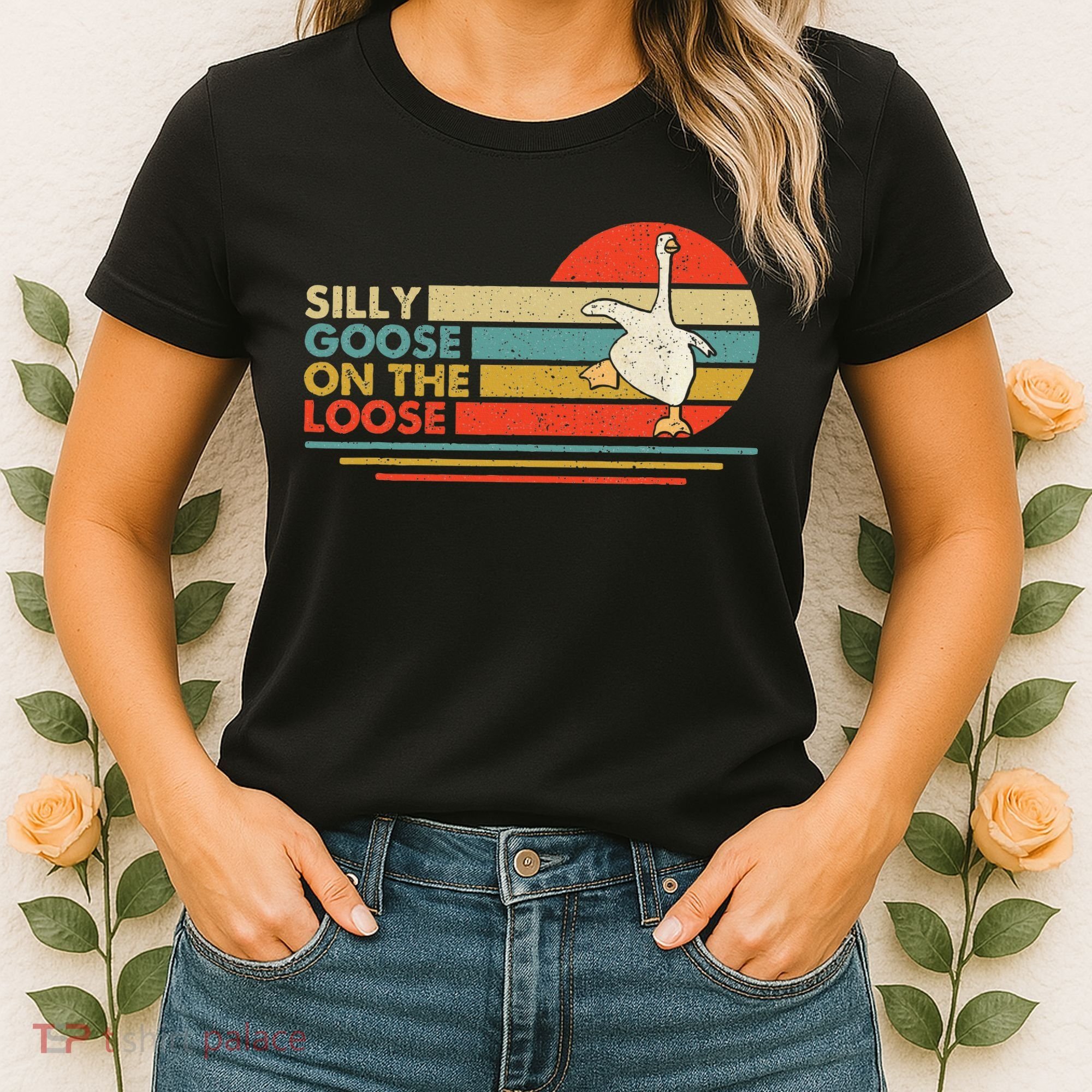 Silly Goose On The Loose Funny Silly Goose Honk University Women's T-Shirt