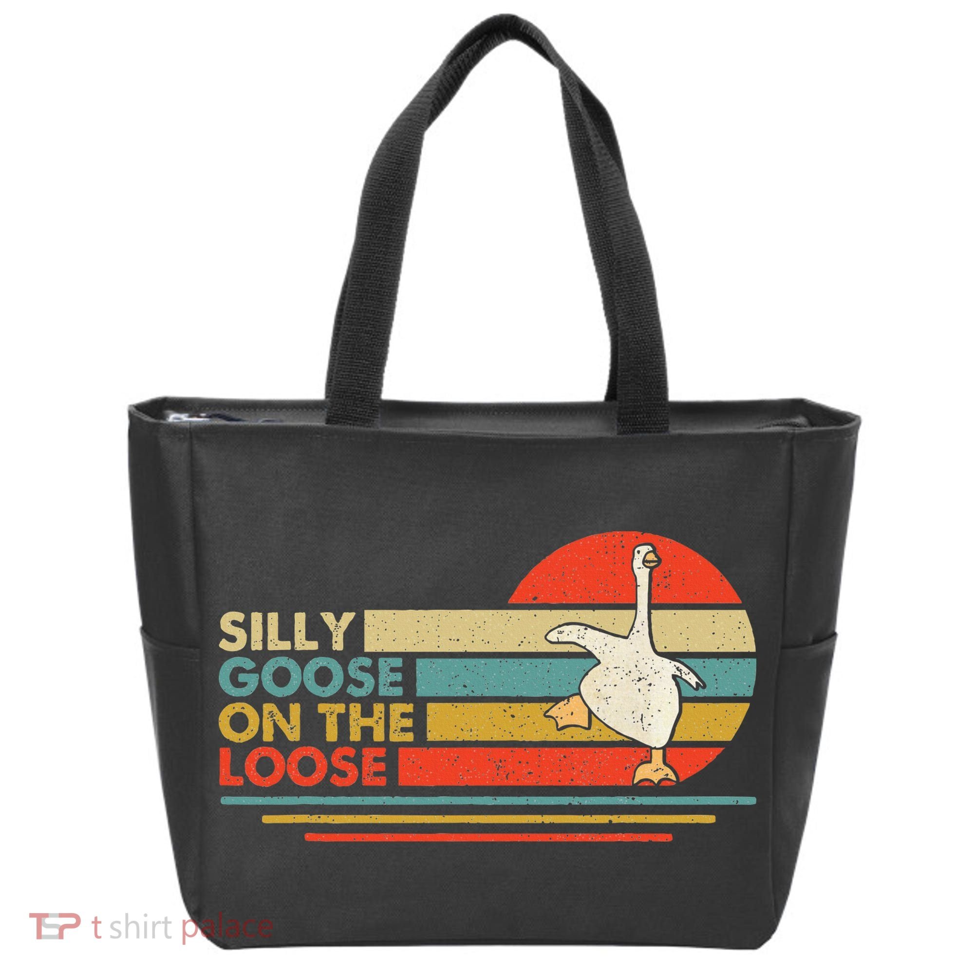 Silly Goose On The Loose Funny Silly Goose Honk University Tote Bag