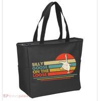 Silly Goose On The Loose Funny Silly Goose Honk University Tote Bag thumb 2