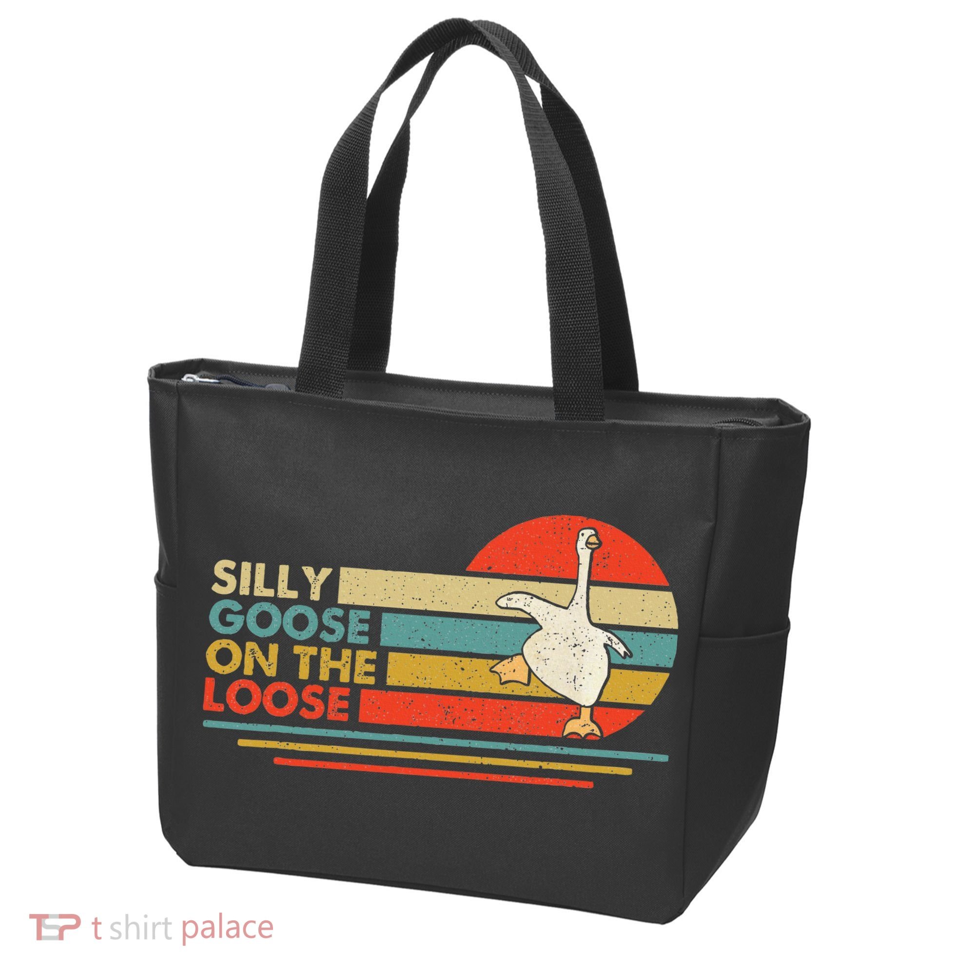 Silly Goose On The Loose Funny Silly Goose Honk University Tote Bag