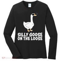Silly Goose On The Loose Women's Long Sleeve Shirt thumb 0