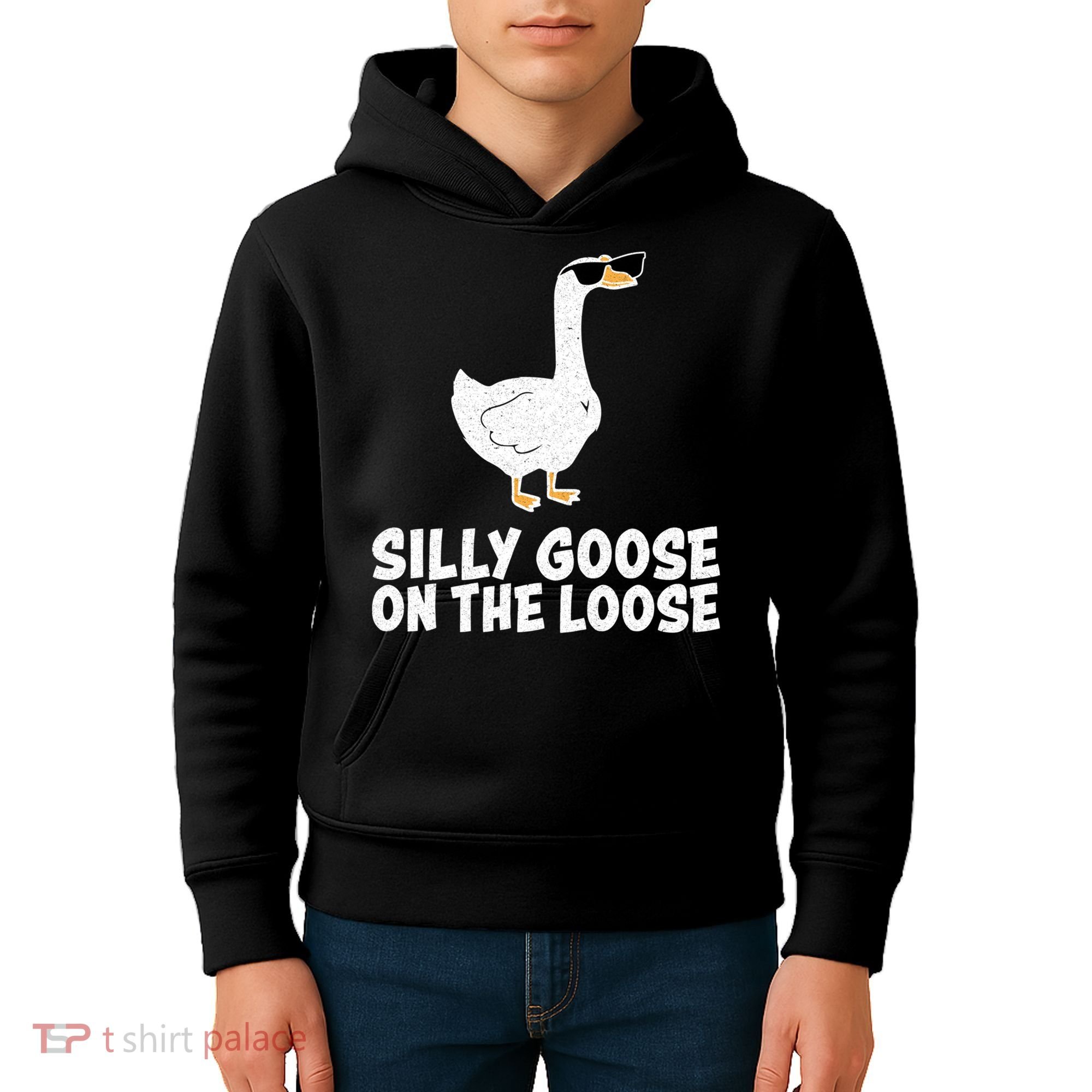 Silly Goose On The Loose Kids Hoodie