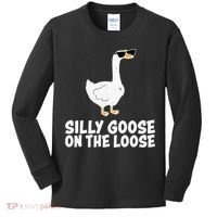 Silly Goose On The Loose Kids Long Sleeve Shirt thumb 0