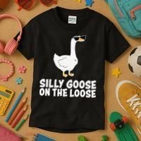 Silly Goose On The Loose Kids T-Shirt thumb 3