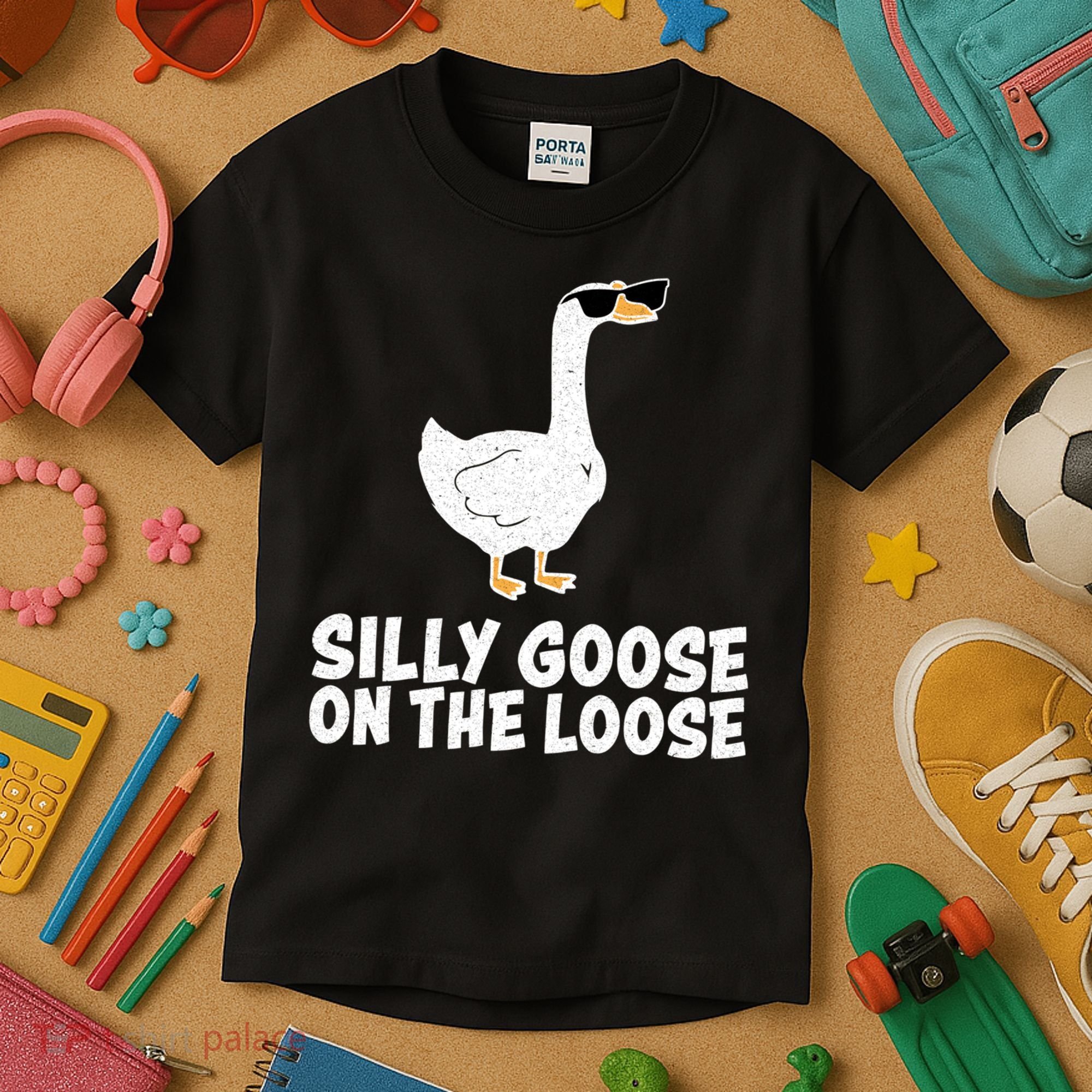 Silly Goose On The Loose Kids T-Shirt