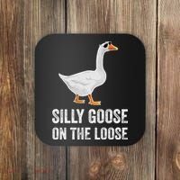 Silly Goose On The Loose Funny Goose Coaster thumb 0