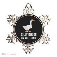 Silly Goose On The Loose Funny Goose Ornament thumb 0