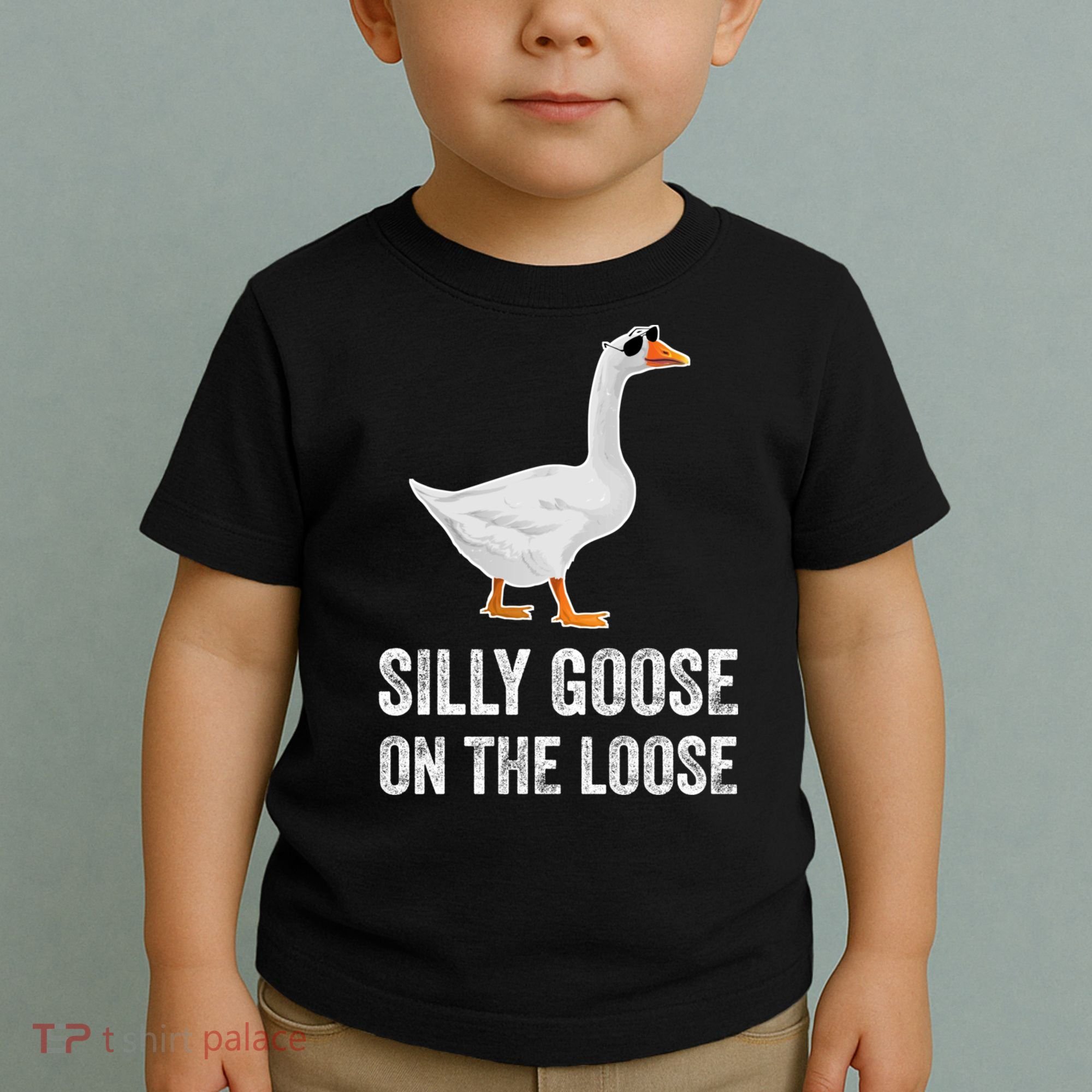 Silly Goose On The Loose Funny Goose Toddler T-Shirt