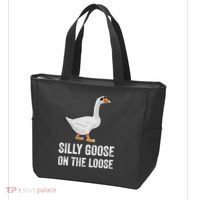 Silly Goose On The Loose Funny Goose Tote Bag thumb 3