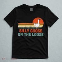 Silly Goose On The Loose Vintage Retro Sunset T-Shirt thumb 5