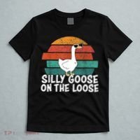 Silly Goose On The Loose Vintage Retro Sunset T-Shirt thumb 5