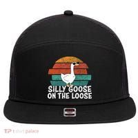 Silly Goose On The Loose 7 Panel Mesh Trucker Snapback Hat thumb 0
