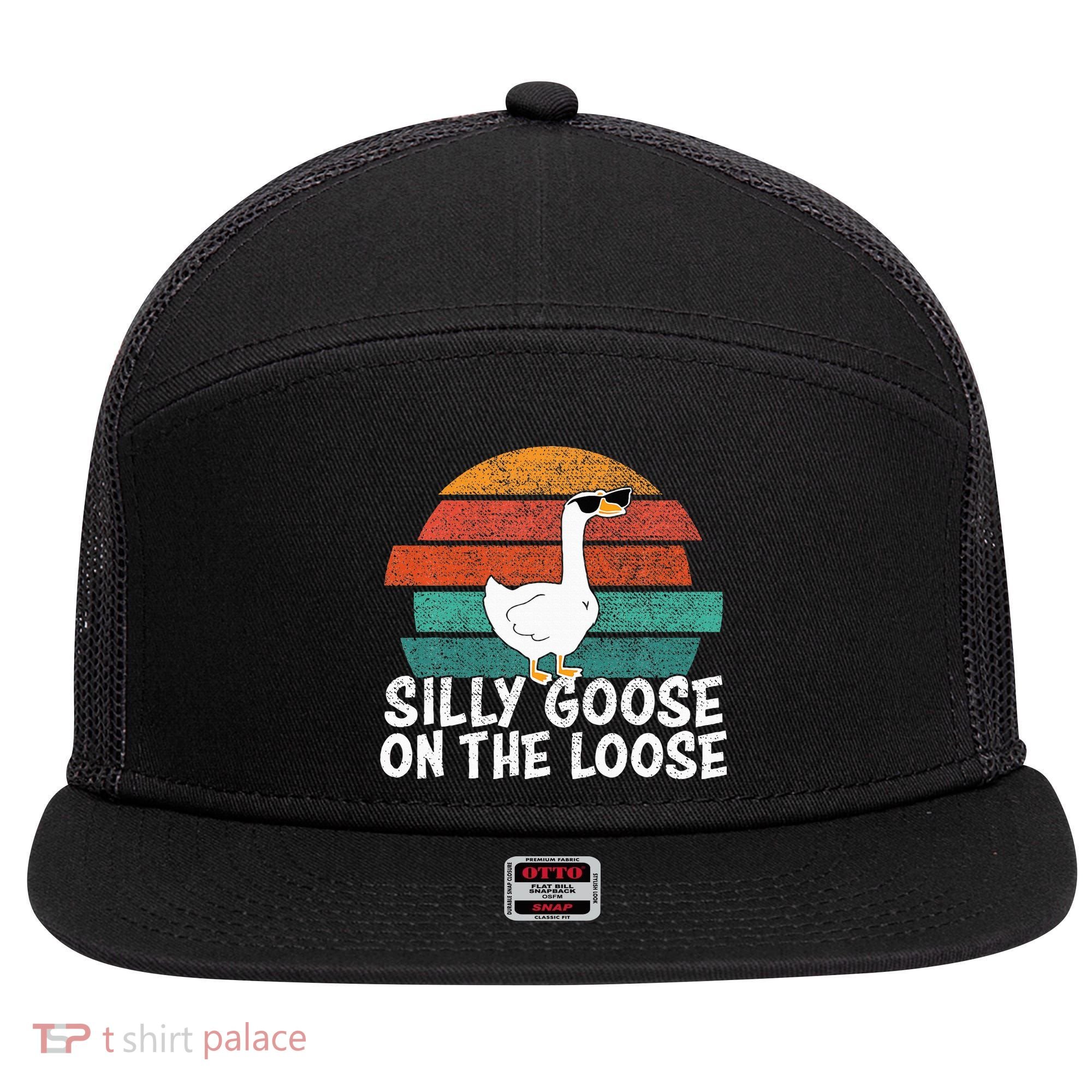 Silly Goose On The Loose 7 Panel Mesh Trucker Snapback Hat
