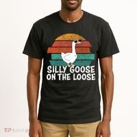 Silly Goose On The Loose Tall T-Shirt thumb 2