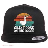 Silly Goose On The Loose Flat Bill Trucker Hat thumb 0