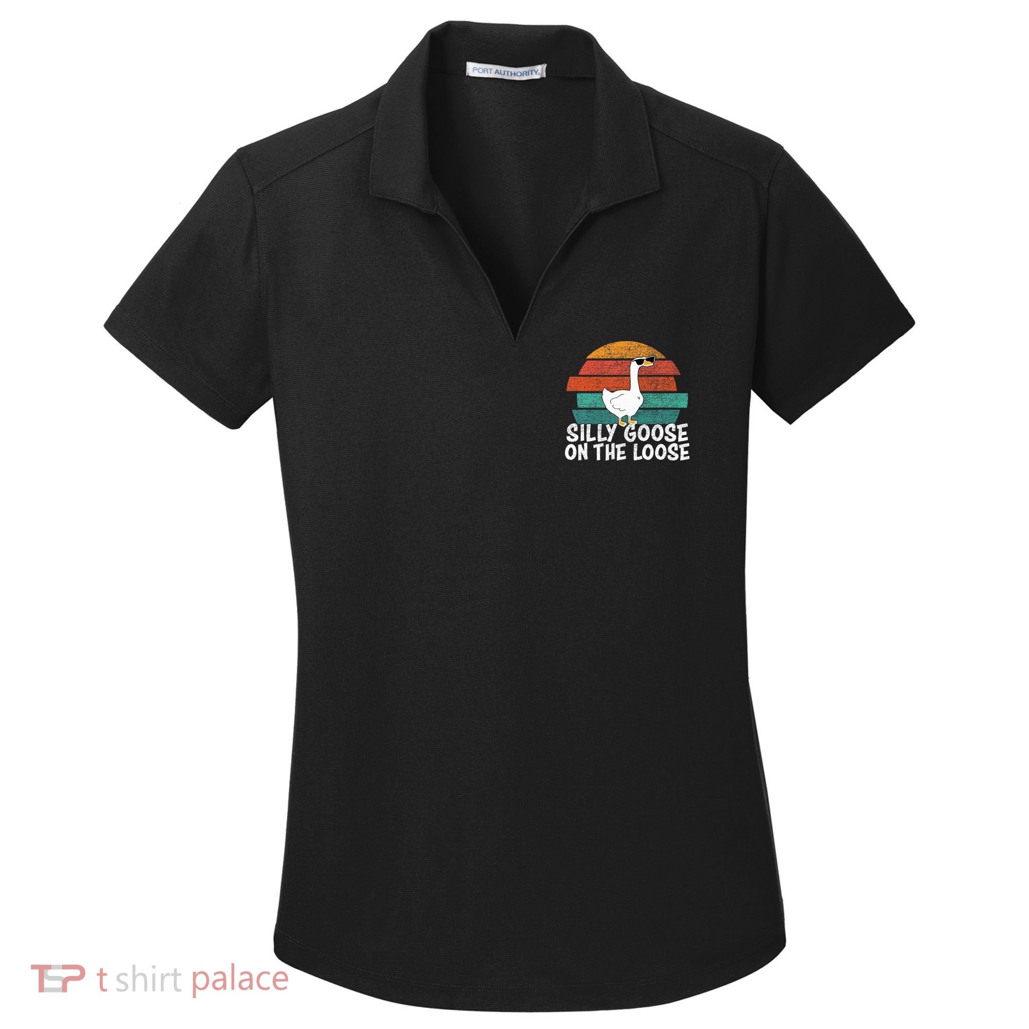 Silly Goose On The Loose Women's Dry Zone Grid Polo