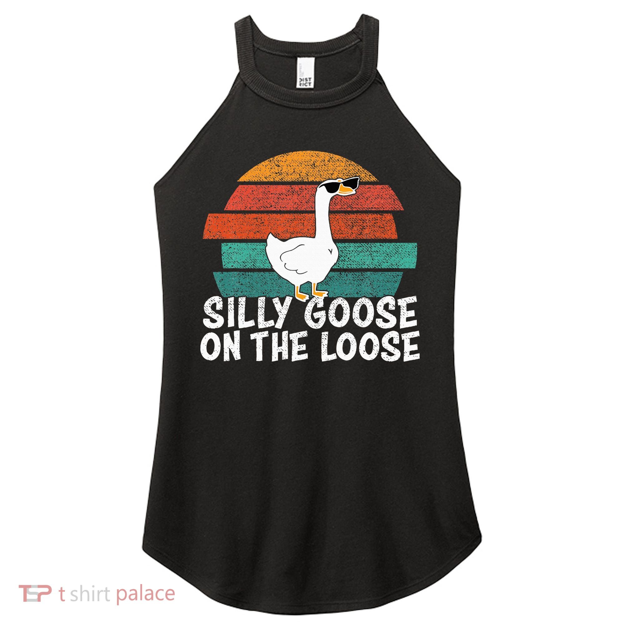 Silly Goose On The Loose Women's Perfect Tri Rocker Tank