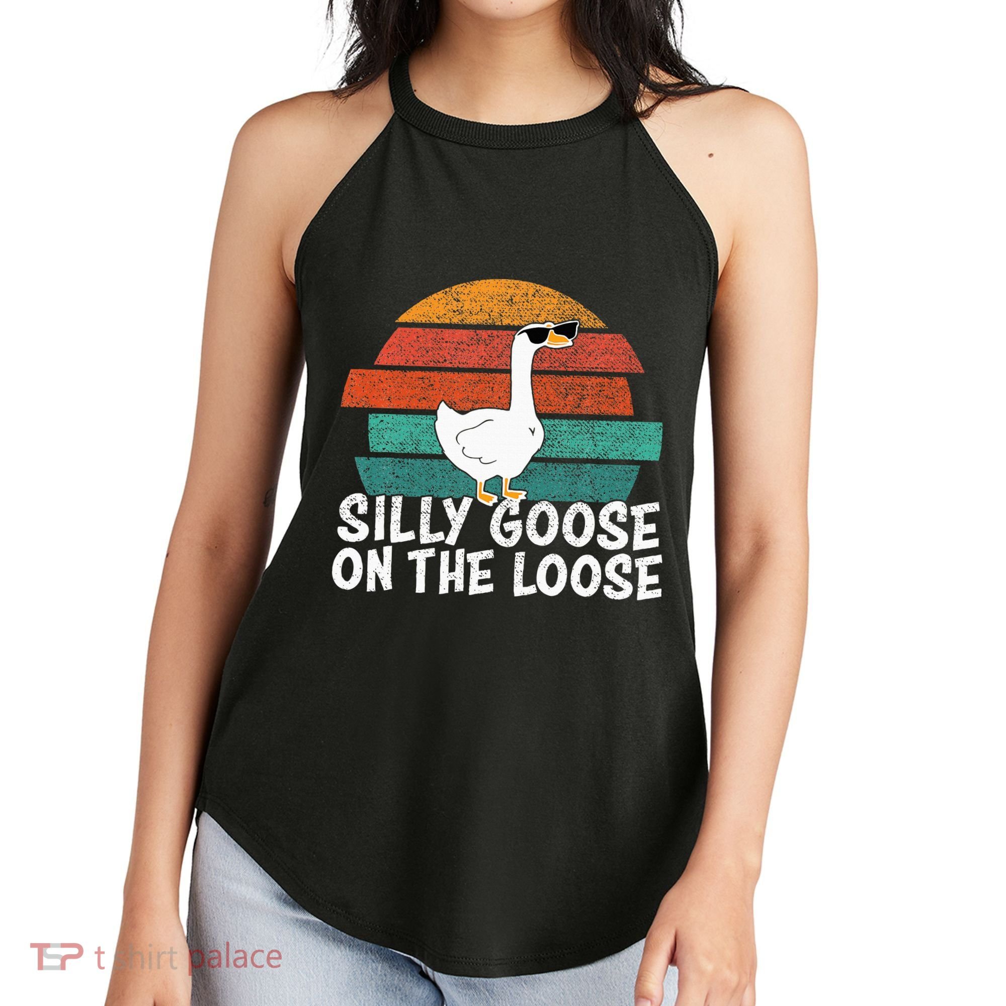 Silly Goose On The Loose Women's Perfect Tri Rocker Tank