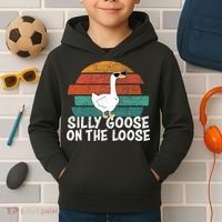 Silly Goose On The Loose Kids Hoodie thumb 2