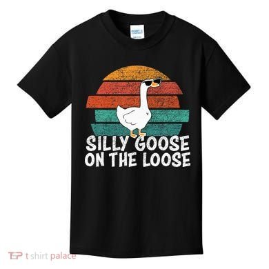 Silly Goose On The Loose Kids T-Shirt