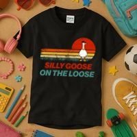 Silly Goose On The Loose Kids T-Shirt thumb 3