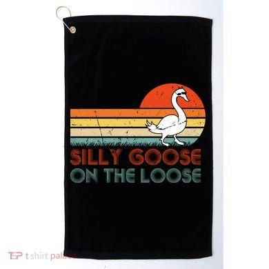 Silly Goose On The Loose Golf Towel