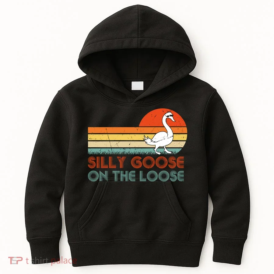 Silly Goose On The Loose Kids Hoodie