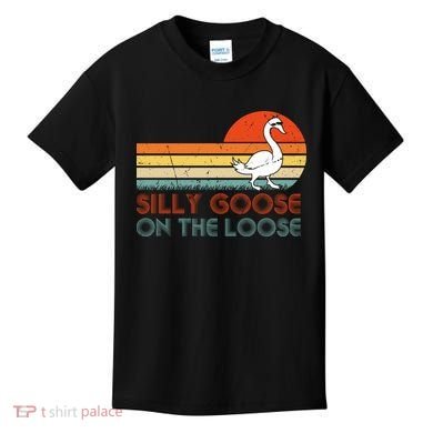 Silly Goose On The Loose Kids T-Shirt