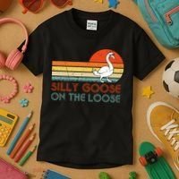 Silly Goose On The Loose Kids T-Shirt thumb 3