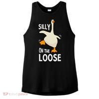 Silly Goose On The Loose Stupid And Silly Goose Ladies PosiCharge Tri-Blend Wicking Tank thumb 0