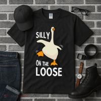 Silly Goose On The Loose Stupid And Silly Goose Tall T-Shirt thumb 3