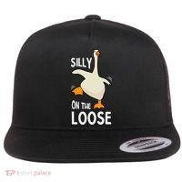 Silly Goose On The Loose Stupid And Silly Goose Flat Bill Trucker Hat thumb 0